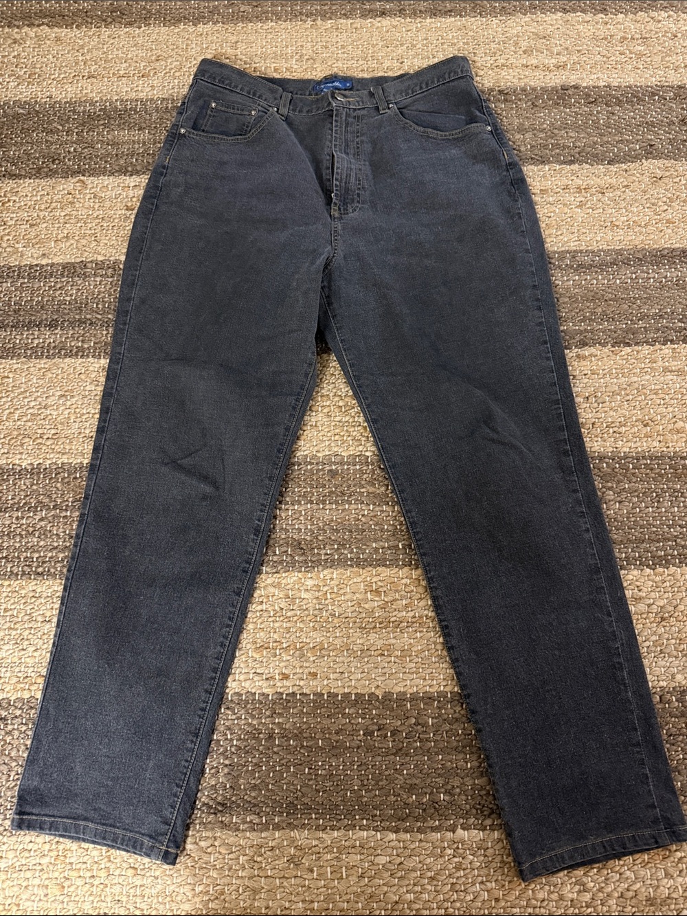 Faccconnable A Goldberg Jeans in a Faded Black Size 16.